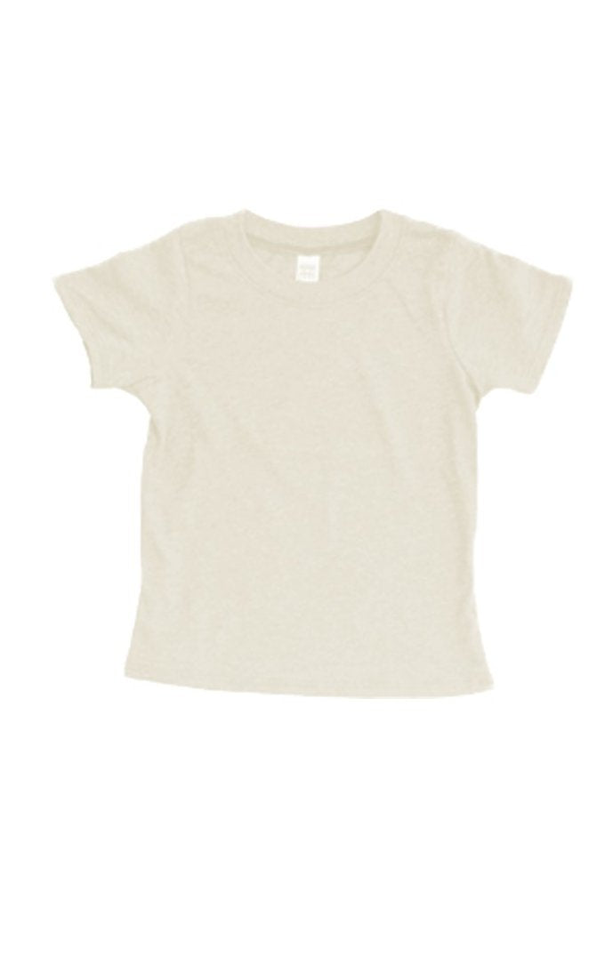 Royal Apparel 95161 Toddler Organic RPET Short Sleeve Tee - Heather Eggshell