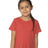 Royal Apparel 95161 Toddler Organic RPET Short Sleeve Tee - Heather Tomato