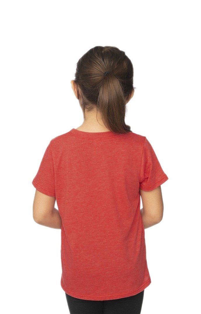 Royal Apparel 95161 Toddler Organic RPET Short Sleeve Tee - Heather Tomato