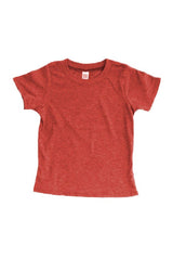 Royal Apparel 95161 Toddler Organic RPET Short Sleeve Tee - Heather Tomato