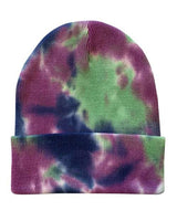 Sportsman 12" Tie-Dyed Cuffed Beanie - Sportsman SP412 Sportsman Purple Passion One Size