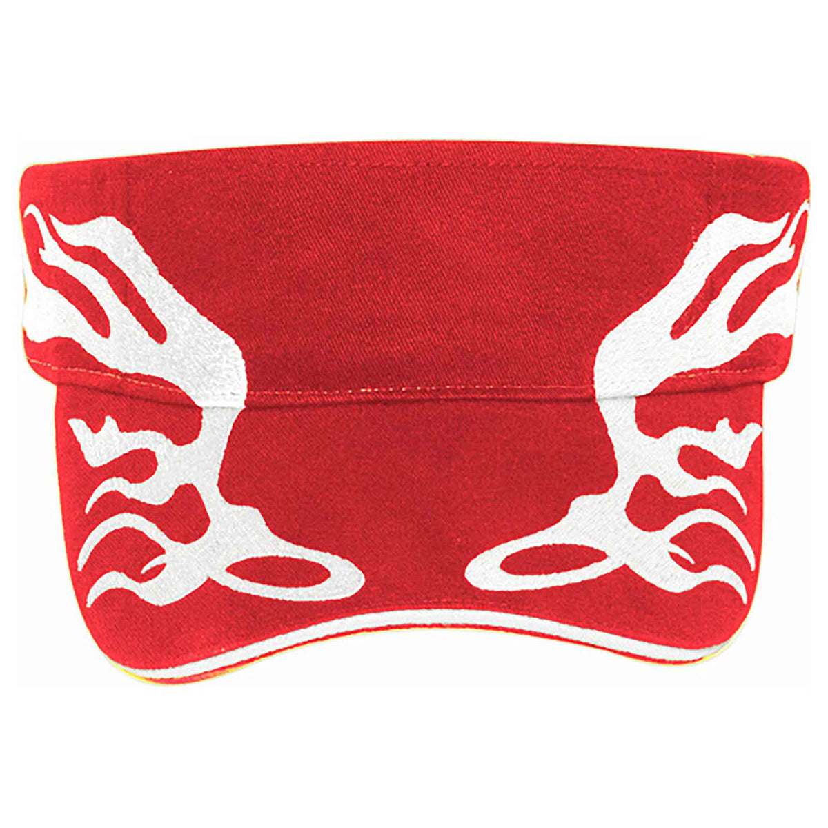 OTTO CAP Sun Visor OTTO 96-577 Otto Cap 021616 - Red/Wht/Wht OSFM - Adult