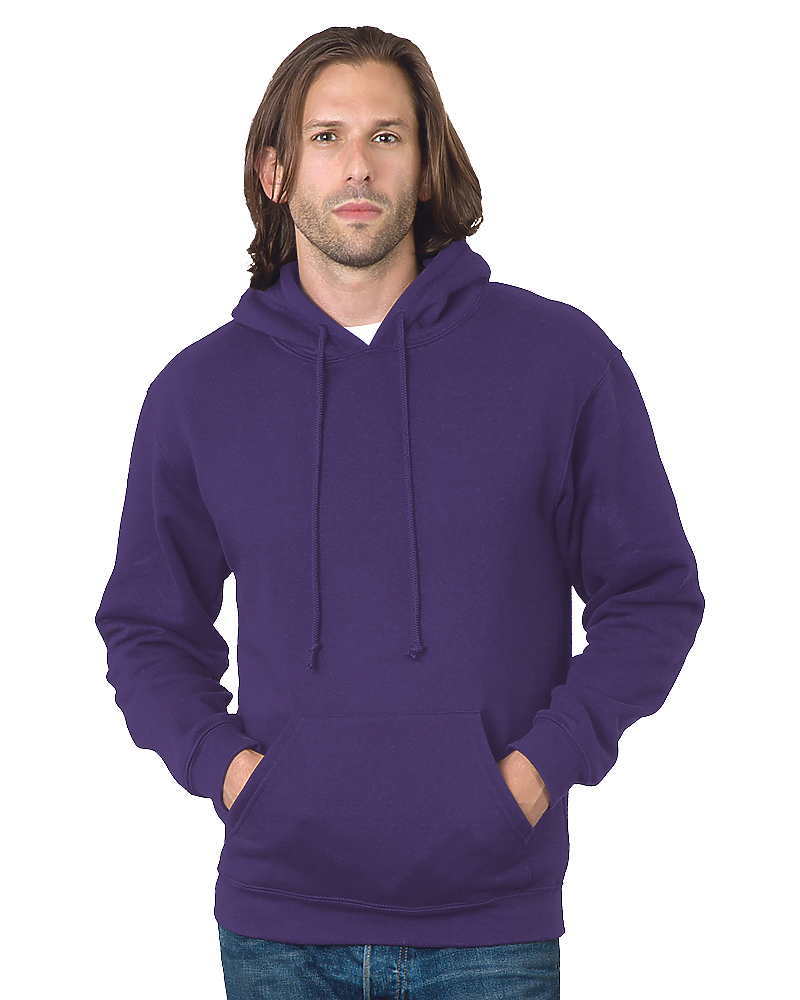 Bayside Unisex USA-Made Hooded Sweatshirt - Purple - Bayside 960