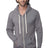 Royal Apparel 96050 Unisex Organic RPET Fleece Zip Hoodie - Heather Ash