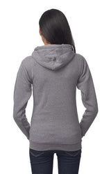 Royal Apparel 96050 Unisex Organic RPET Fleece Zip Hoodie - Heather Ash