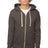 Royal Apparel 96050 Unisex Organic RPET Fleece Zip Hoodie - Heather Coal