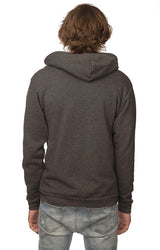 Royal Apparel 96050 Unisex Organic RPET Fleece Zip Hoodie - Heather Coal