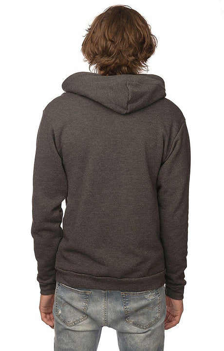 Royal Apparel 96050 Unisex Organic RPET Fleece Zip Hoodie - Heather Coal