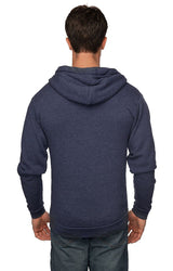 Royal Apparel 96050 Unisex Organic RPET Fleece Zip Hoodie - Heather Dusk