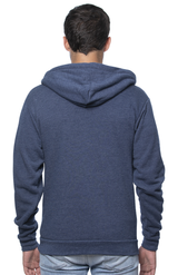 Royal Apparel 96050 Unisex Organic RPET Fleece Zip Hoodie - Heather Dusk