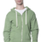 Royal Apparel 96050 Unisex Organic RPET Fleece Zip Hoodie - Heather Kiwi