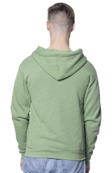 Royal Apparel 96050 Unisex Organic RPET Fleece Zip Hoodie - Heather Kiwi
