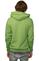 Royal Apparel 96050 Unisex Organic RPET Fleece Zip Hoodie - Heather Kiwi