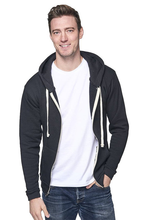 Royal Apparel 96050 Unisex Organic RPET Fleece Zip Hoodie - Shadow