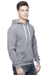 Royal Apparel 96055 Unisex Organic RPET Fleece Pullover Hoodie - Heather Ash