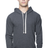 Royal Apparel 96055 Unisex Organic RPET Fleece Pullover Hoodie - Heather Coal