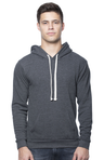Royal Apparel 96055 Unisex Organic RPET Fleece Pullover Hoodie - Heather Coal