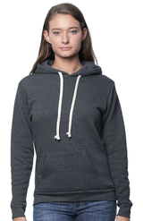 Royal Apparel 96055 Unisex Organic RPET Fleece Pullover Hoodie - Heather Coal