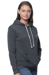 Royal Apparel 96055 Unisex Organic RPET Fleece Pullover Hoodie - Heather Coal