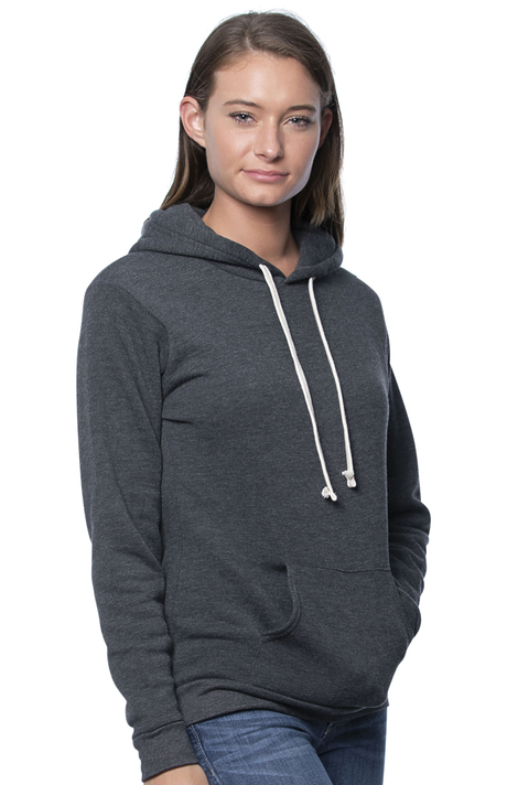 Royal Apparel 96055 Unisex Organic RPET Fleece Pullover Hoodie - Heather Coal