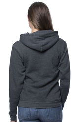 Royal Apparel 96055 Unisex Organic RPET Fleece Pullover Hoodie - Heather Coal