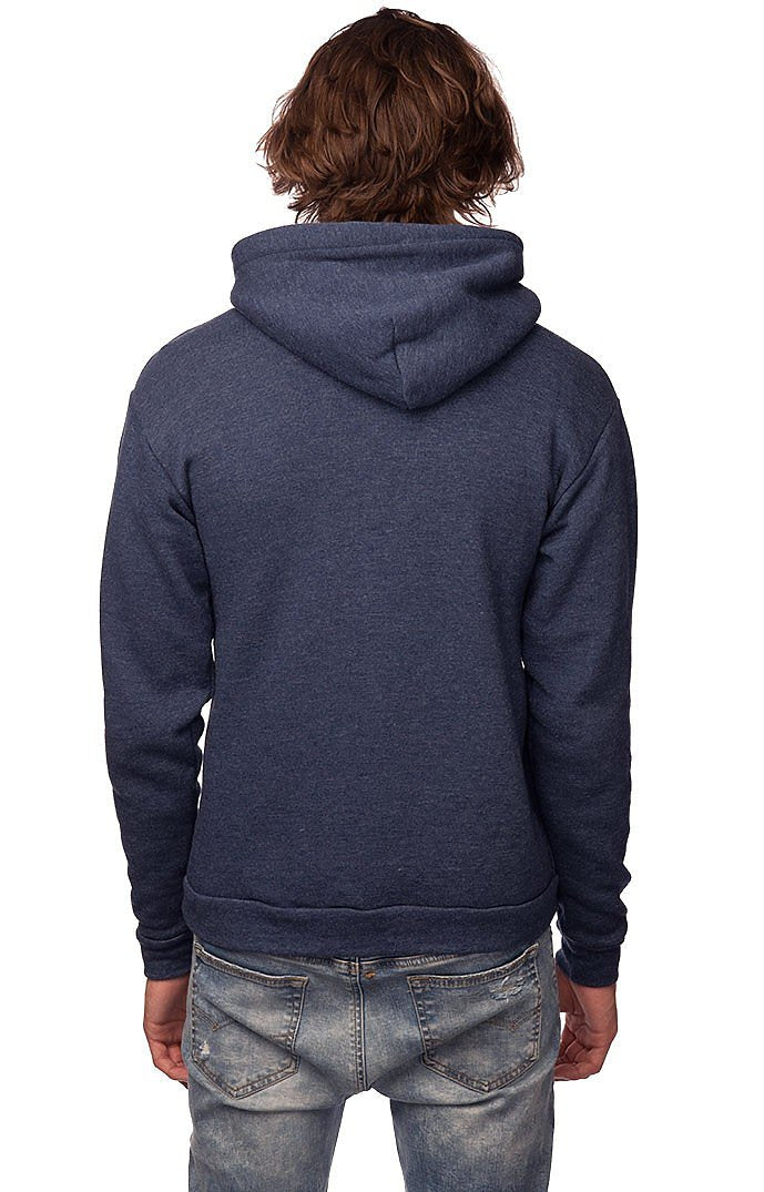 Royal Apparel 96055 Unisex Organic RPET Fleece Pullover Hoodie - Heather Dusk