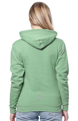 Royal Apparel 96055 Unisex Organic RPET Fleece Pullover Hoodie - Heather Kiwi