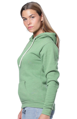 Royal Apparel 96055 Unisex Organic RPET Fleece Pullover Hoodie - Heather Kiwi