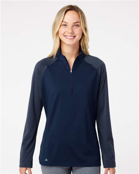 Adidas Women's Ultimate365 Lightweight Raglan Quarter-Zip Pullover - Adidas A521