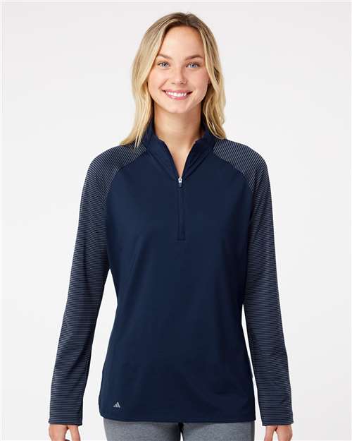 Adidas Women's Ultimate365 Lightweight Raglan Quarter-Zip Pullover - Adidas A521