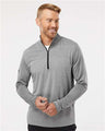 Adidas Men's Ultimate365 Heather Block Print Quarter-Zip Pullover - Adidas A522