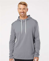 Adidas Men's Textured Mixed Media Midweight Hooded Sweatshirt - Adidas A530