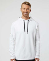 Adidas Men's Textured Mixed Media Midweight Hooded Sweatshirt - Adidas A530