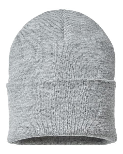 Atlantis Headwear Sustainable Beanie - Atlantis Headwear PURE Atlantis Headwear Light Grey Melange One Size