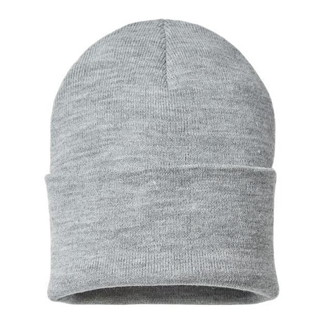 Atlantis Headwear Sustainable Beanie - Atlantis Headwear PURE Atlantis Headwear Light Grey Melange One Size
