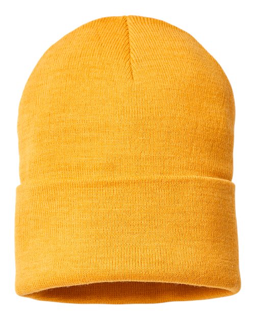 Atlantis Headwear Sustainable Beanie - Atlantis Headwear PURE Atlantis Headwear Mustard Yellow One Size