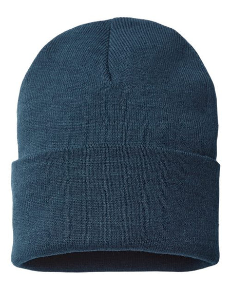 Atlantis Headwear Sustainable Beanie - Atlantis Headwear PURE Atlantis Headwear Navy One Size