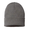 Atlantis Headwear Sustainable Rib Cuffed Beanie - Atlantis Headwear RIO Atlantis Headwear Dark Grey One Size