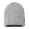Atlantis Headwear Sustainable Rib Cuffed Beanie - Atlantis Headwear RIO Atlantis Headwear Light Grey Melange One Size