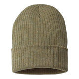 Atlantis Headwear Sustainable Rib Cuffed Beanie - Atlantis Headwear RIO Atlantis Headwear Olive One Size