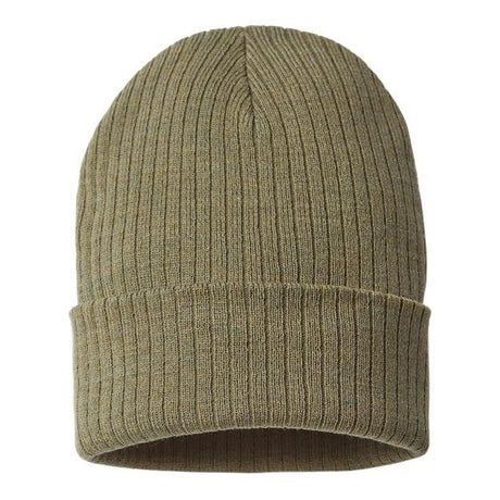 Atlantis Headwear Sustainable Rib Cuffed Beanie - Atlantis Headwear RIO Atlantis Headwear Olive One Size