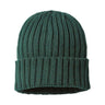 Atlantis Headwear Sustainable Cable Knit Cuffed Beanie - Atlantis Headwear SHORE Atlantis Headwear Bottle Green One Size
