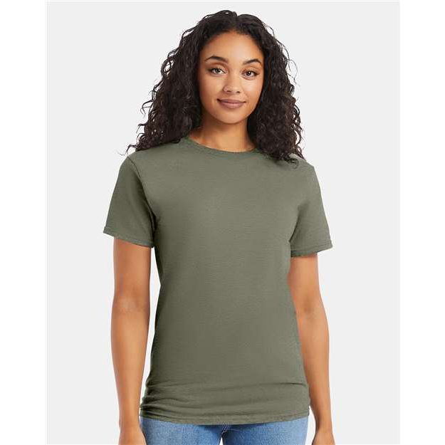 Hanes Essential-T T-Shirt - Fatigue Green - Hanes 5280 Hanes Fatigue Green S