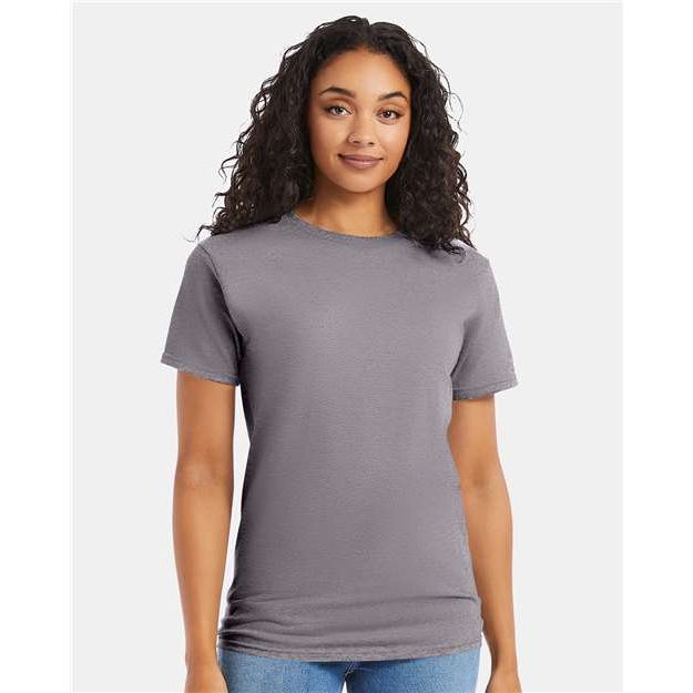 Hanes Essential-T T-Shirt - Graphite - Hanes 5280 Hanes Graphite S