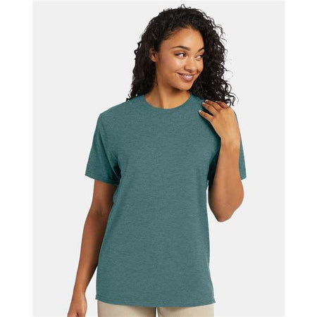 Hanes Perfect-T T-Shirt - Cactus Heather - Hanes 4980 Hanes Cactus Heather S