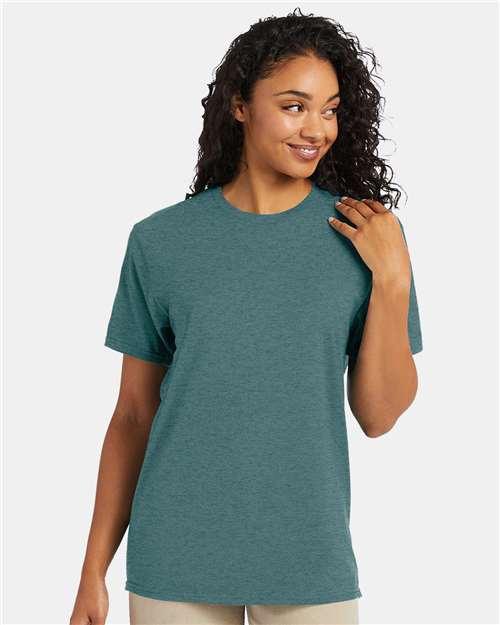 Hanes Perfect-T T-Shirt - Cactus Heather - Hanes 4980 Hanes