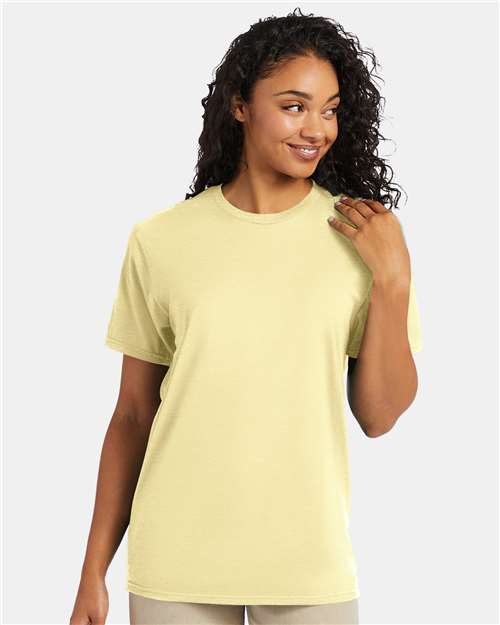 Hanes Perfect-T T-Shirt - Lemon Meringue Heather - Hanes 4980 Hanes