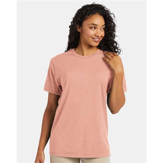 Hanes Perfect-T T-Shirt - Marbled Cantaloupe - Hanes 4980 Hanes Marbled Cantaloupe S