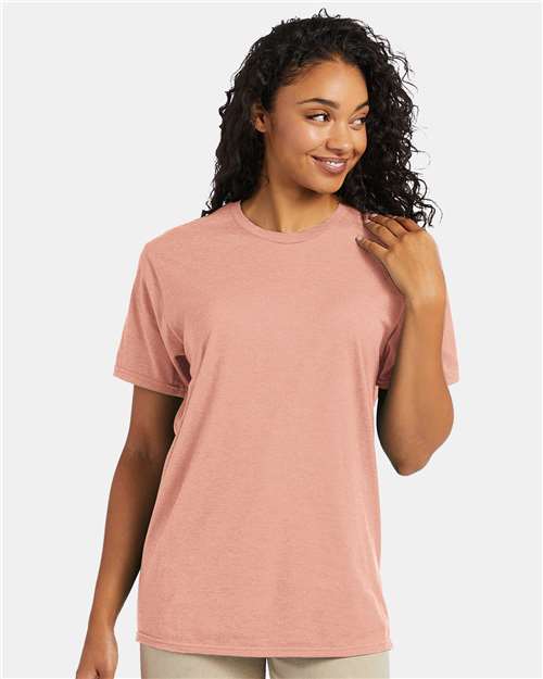 Hanes Perfect-T T-Shirt - Marbled Cantaloupe - Hanes 4980 Hanes