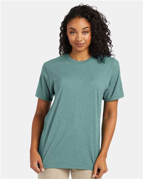 Hanes Perfect-T T-Shirt - Marbled Green Clay - Hanes 4980 Hanes